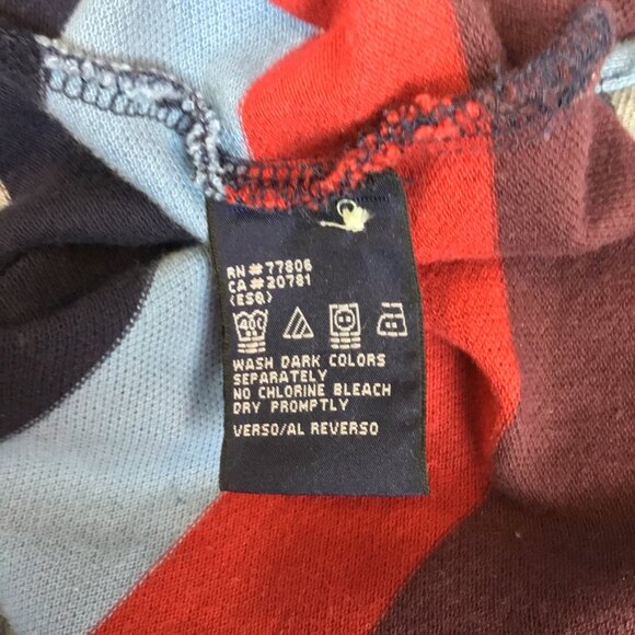 Y2K Tommy Hilfiger 100% Cotton Striped Rugby Shirt Sz M Long Sleeves - Picture 7 of 7